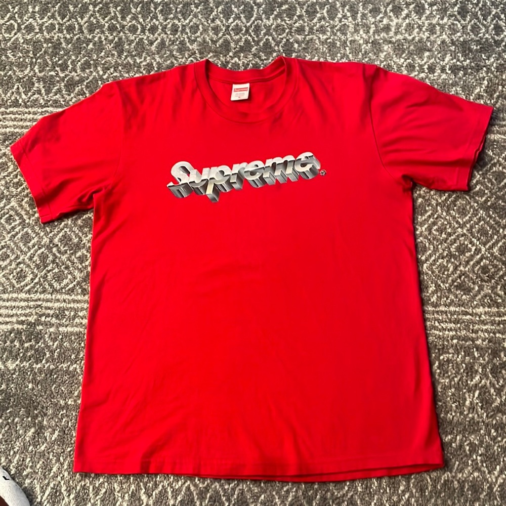 Supreme Chrome logo shirt